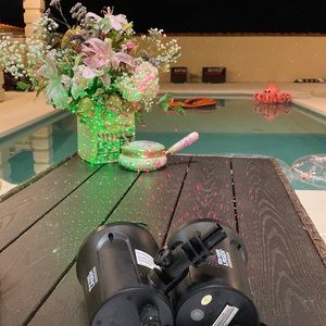 Christmas Lights Laser Projector Outdoor - Red and Green Starry bundle